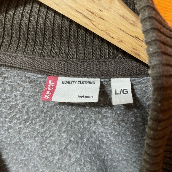 Levi’s full-zip fleece sweater jacket Size L - Picture 4 of 5